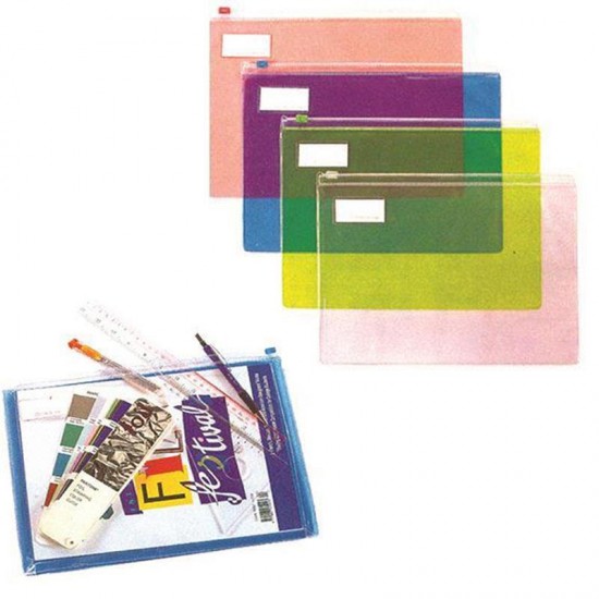 Τσαντάκι με φερμουάρ Α4 Υ24,5x33,5εκ.